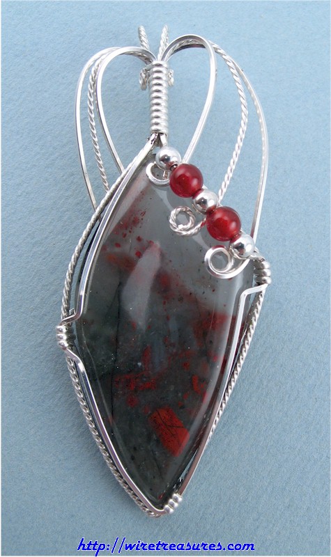 Swazi Bloodstone Pendant