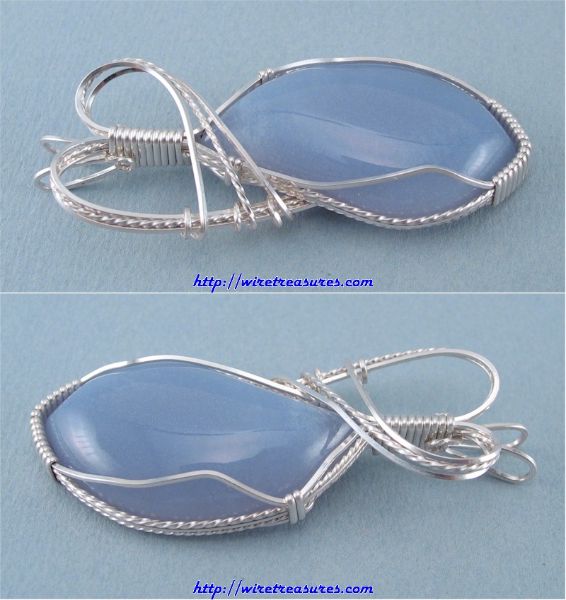 Blue Chalcedony Pendant