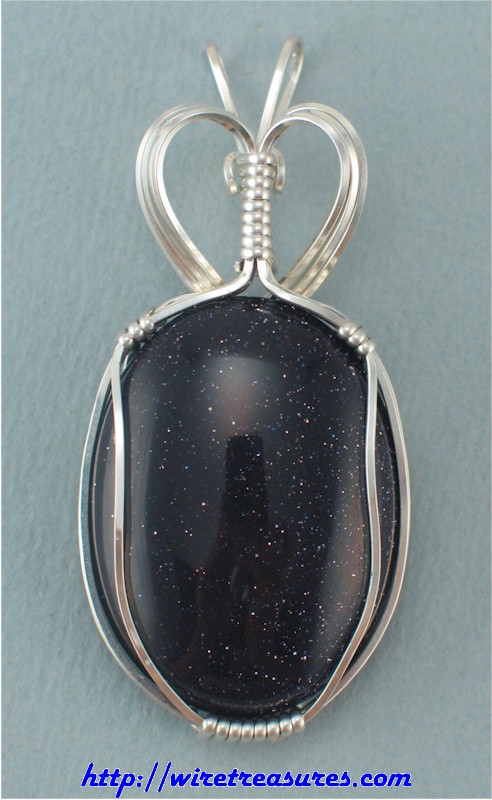 Blue Goldstone Pendant