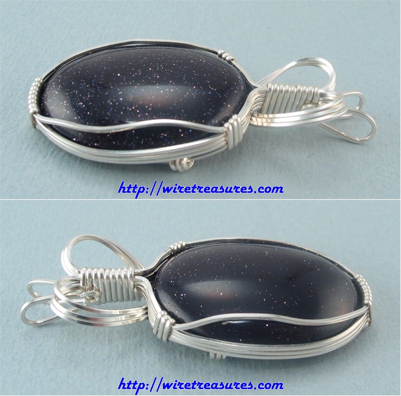 Blue Goldstone Pendant