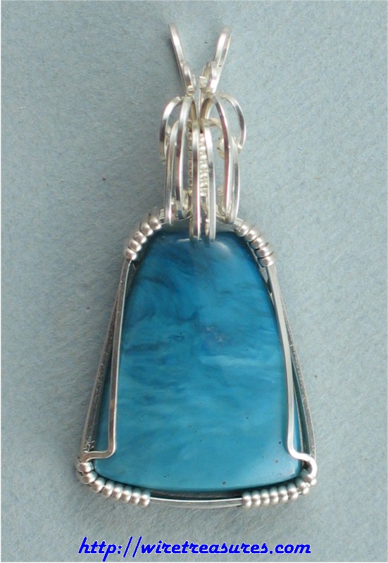 Swedish Blue Slag Pendant