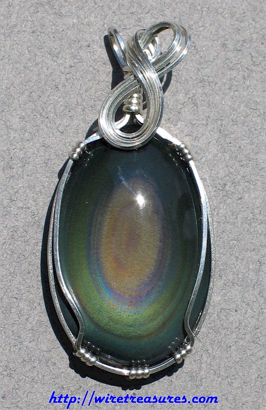 Rainbow Obsidian Pendant