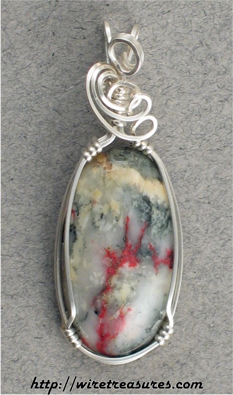 Cinnabar Quartz Pendant