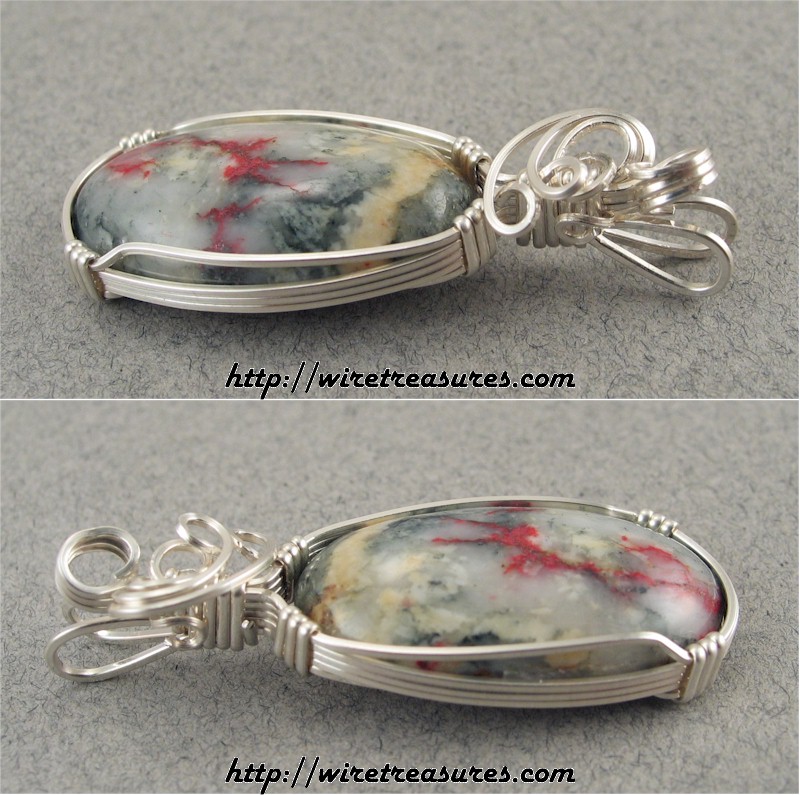 Cinnabar Quartz Pendant