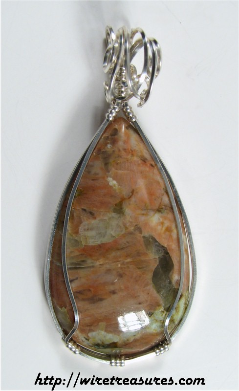 Pink Feldspar Pendant