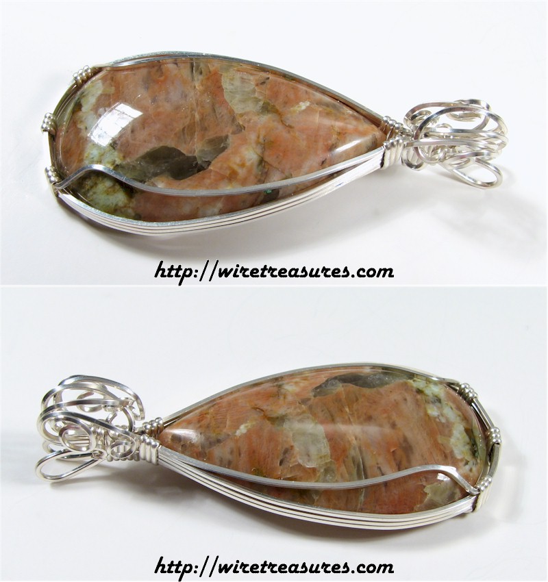 Pink Feldspar Pendant