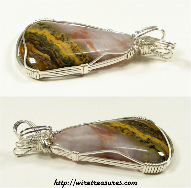 Rainbow Ridge Agate Pendant