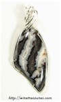 Lace Agate with Druzy Pendant