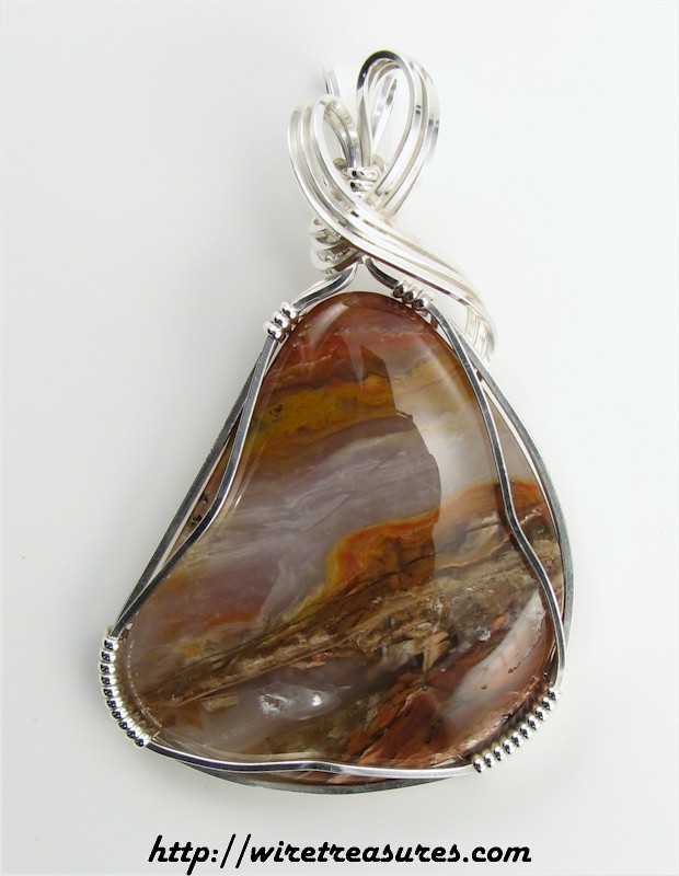 Rainbow Ridge Agate Pendant