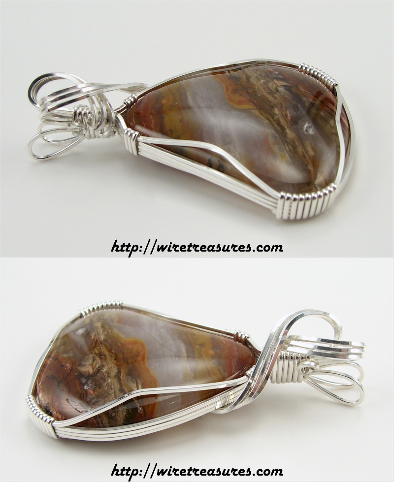 Rainbow Ridge Agate Pendant