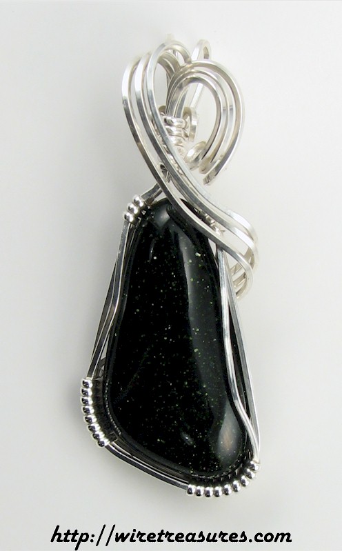 Green Goldstone Pendant