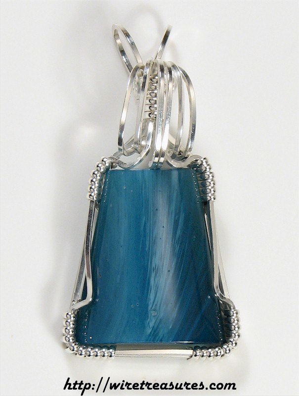 Swedish Blue Slag Pendant