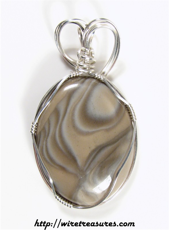 Polish Flint Pendant