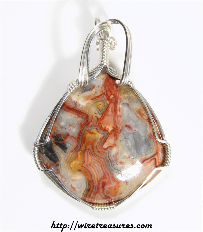 Lace Agate Pendant