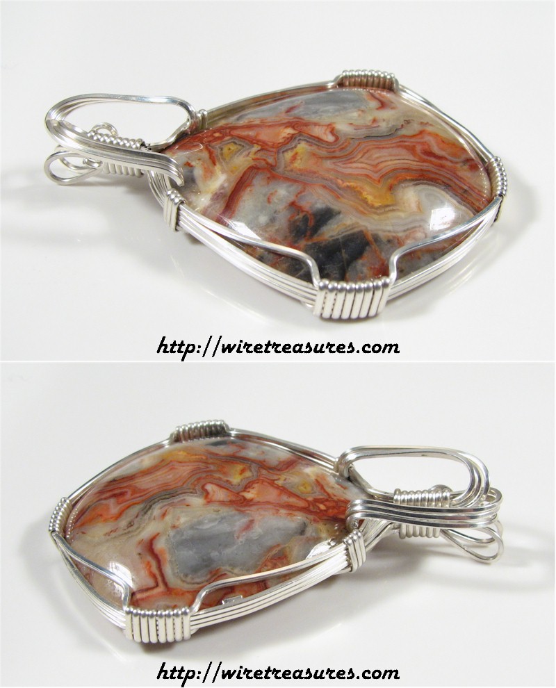 Lace Agate Pendant