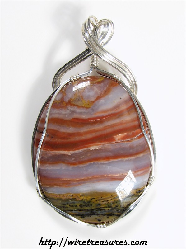 Rainbow Ridge Agate Pendant