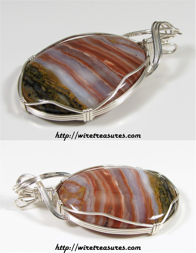 Rainbow Ridge Agate Pendant