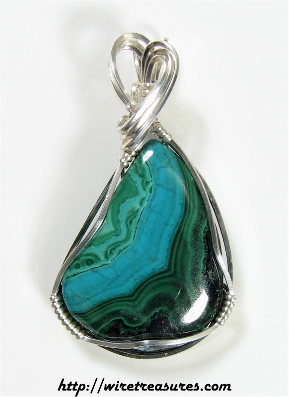 Chrysocolla & Malachite Pendant