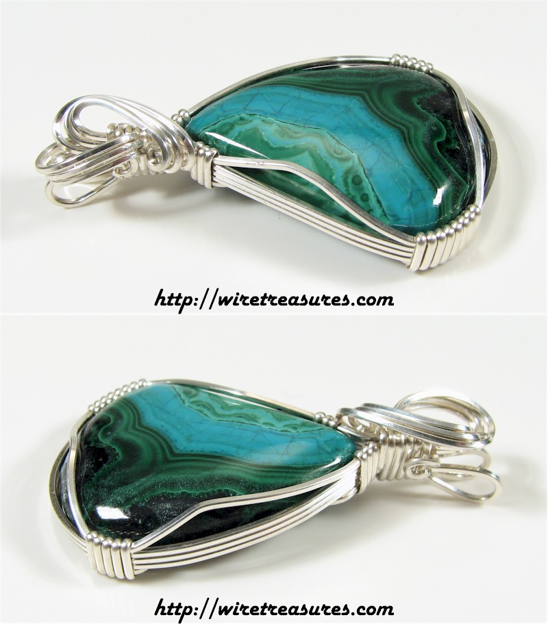 Chrysocolla & Malachite Pendant