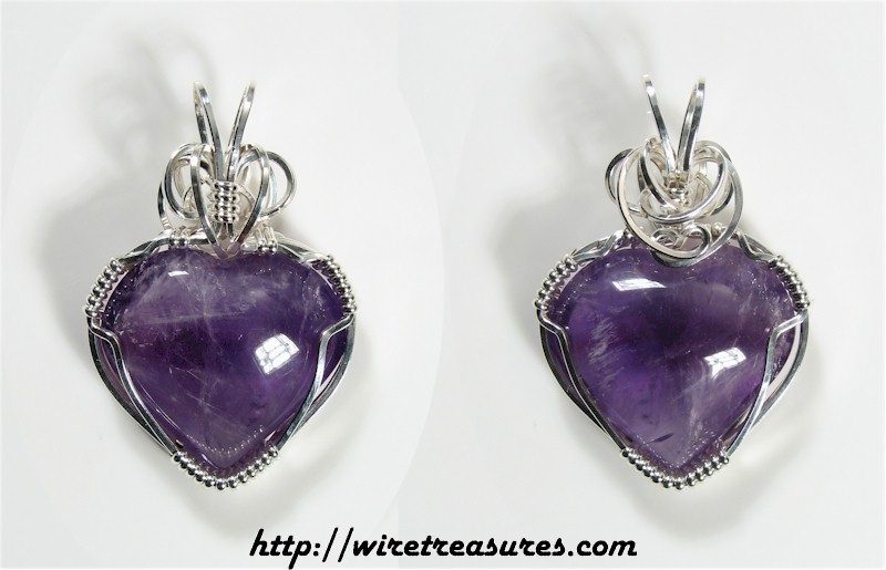 Amethyst Heart Pendant