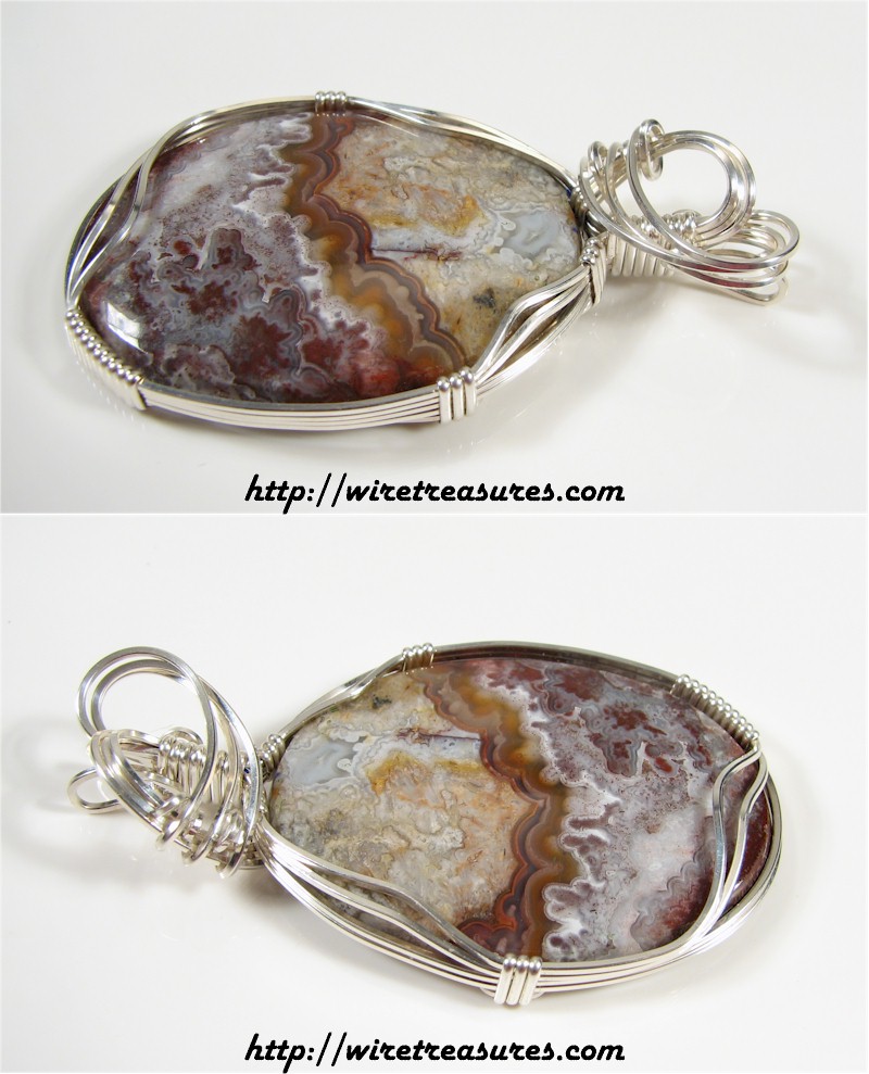 Lace Agate Pendant