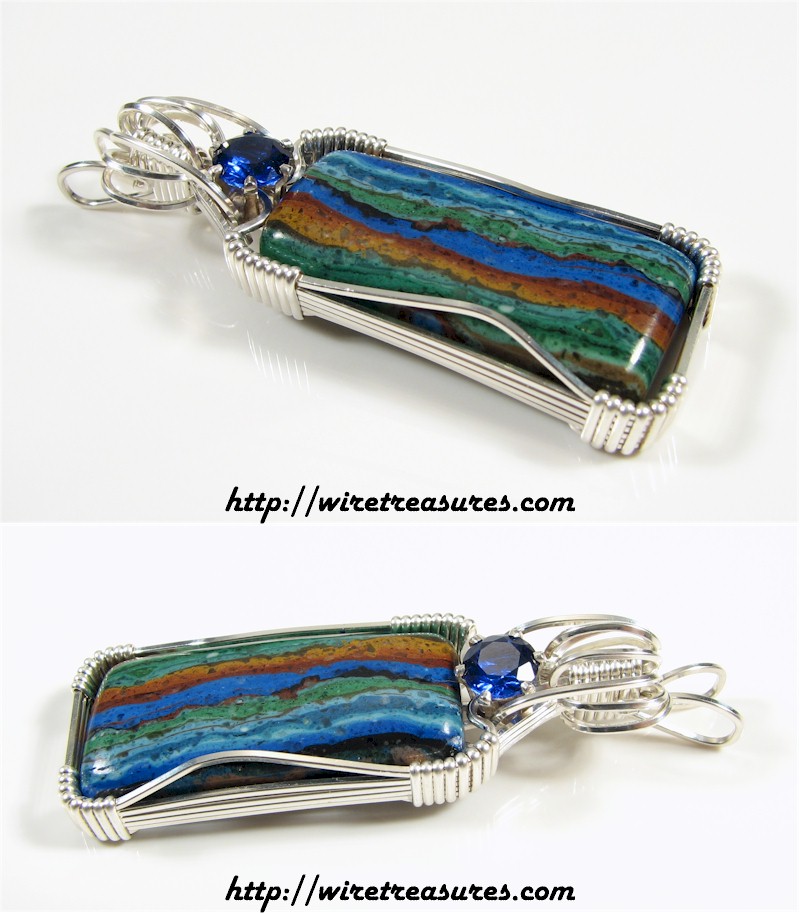 Rainbow Cal Silica Pendant