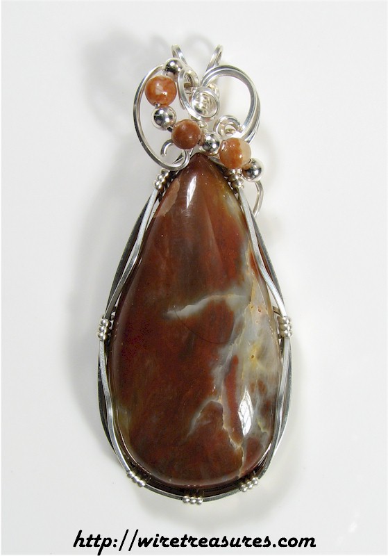 Seam Agate Pendant