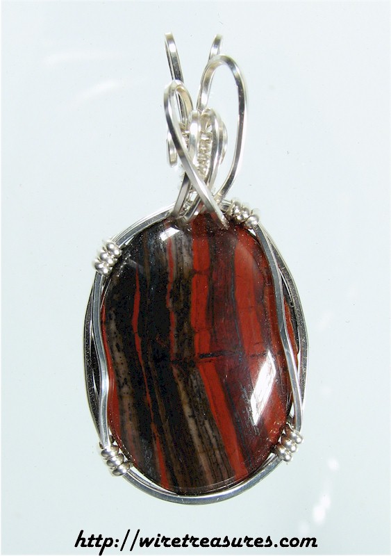 Red Jasper (with Hematite) Pendant