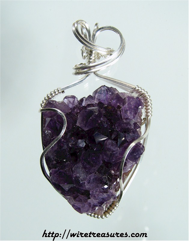 Amethyst Crystals Pendant