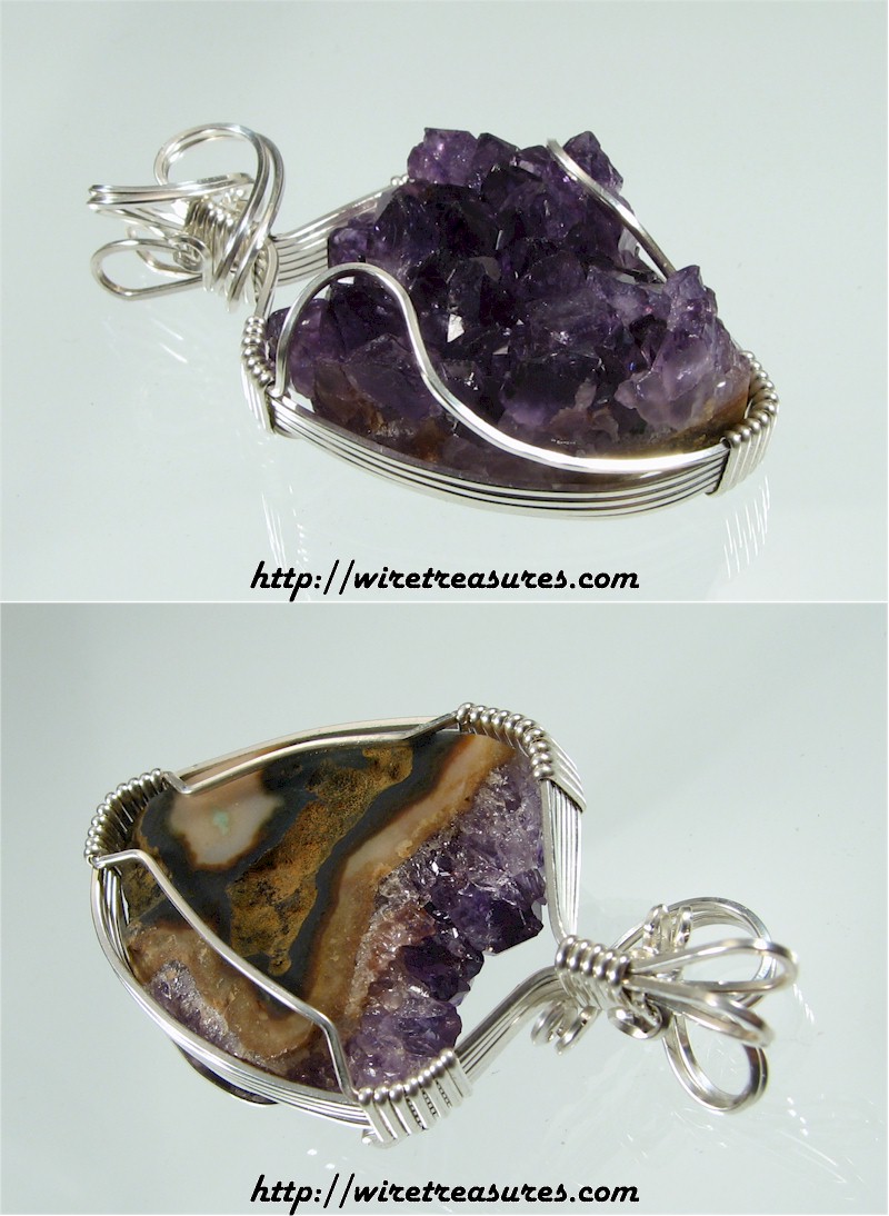 Amethyst Crystals Pendant