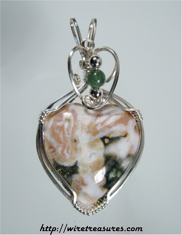 Ocean Jasper Pendant with Beads