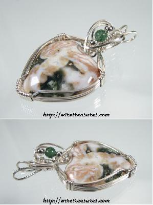 Ocean Jasper Pendant with Beads