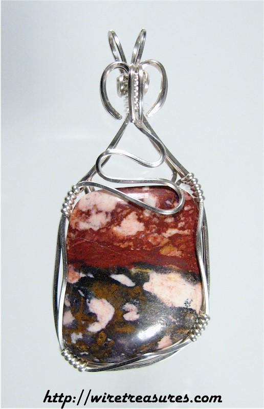 Indian Blanket Jasper Pendant