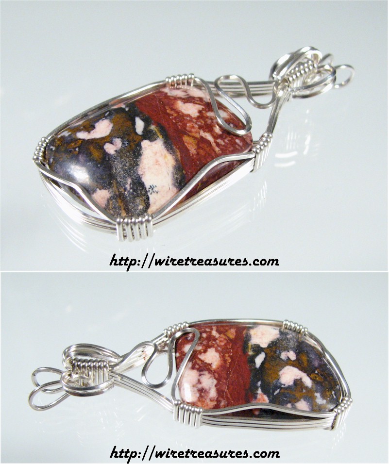 Indian Blanket Jasper Pendant