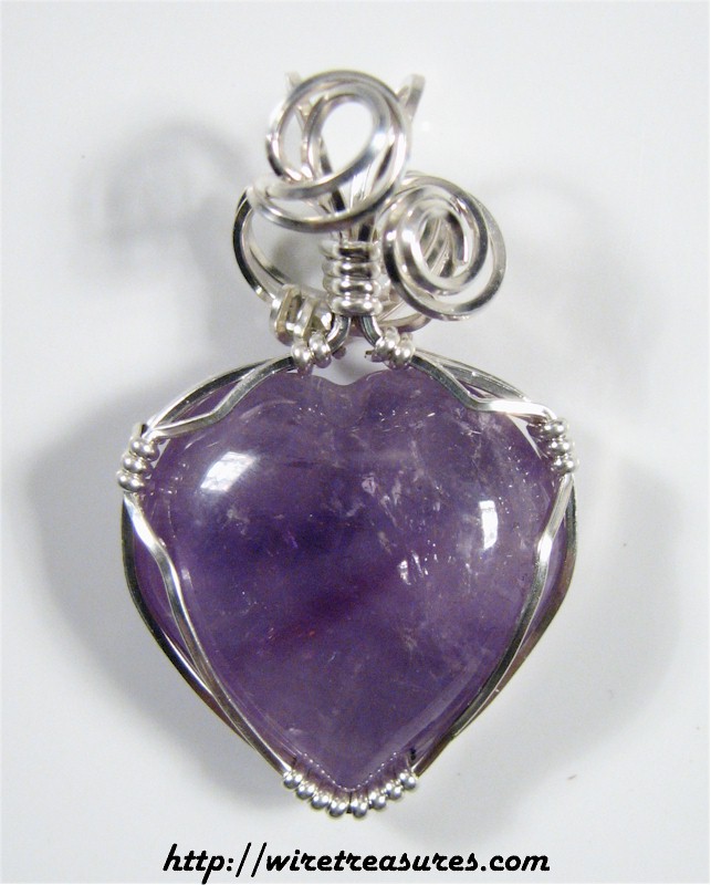 Amethyst Heart Pendant