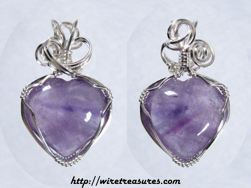 Amethyst Heart Pendant