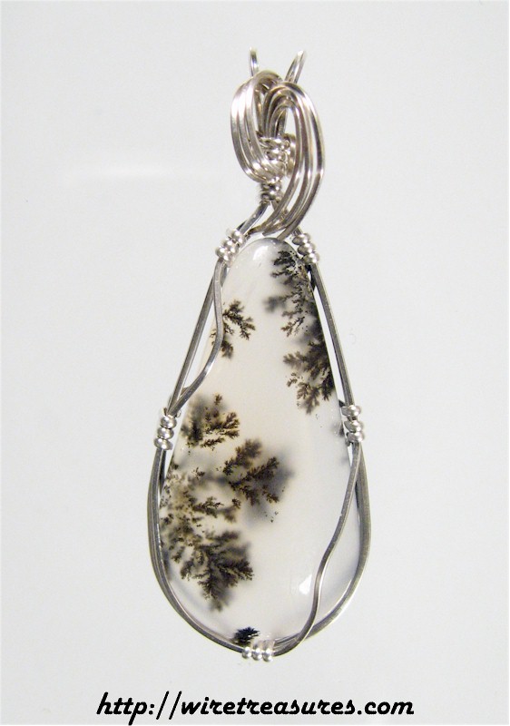 Plume Agate Pendant