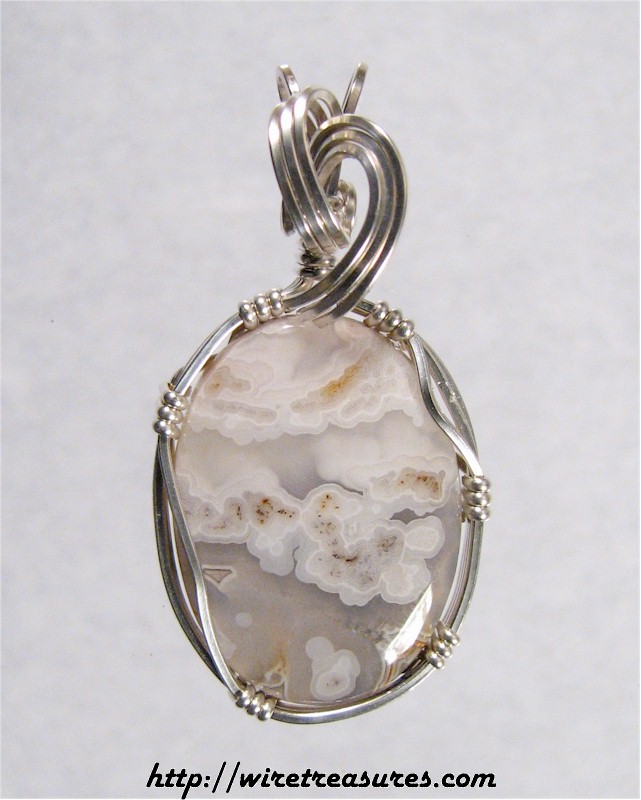 Lace Agate Pendant