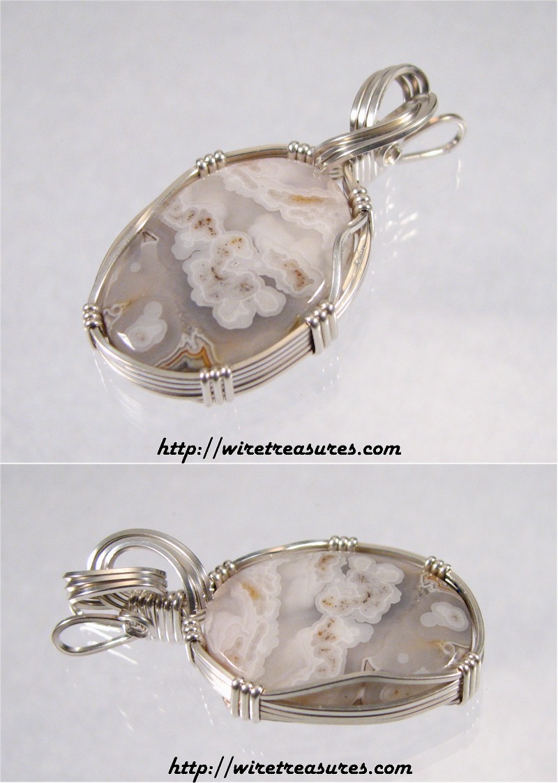 Lace Agate Pendant