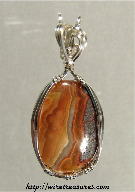 Lace Agate Pendant