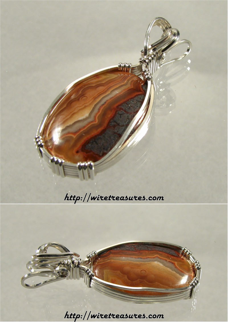 Lace Agate Pendant