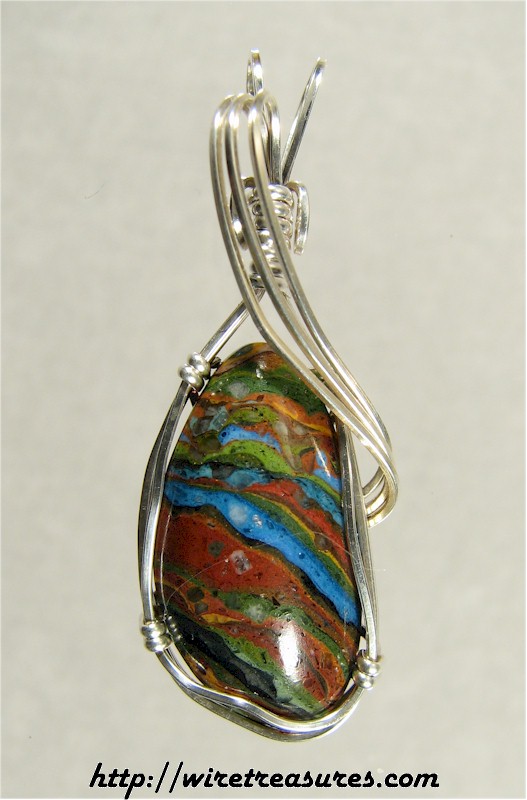 Rainbow Cal Silica Pendant