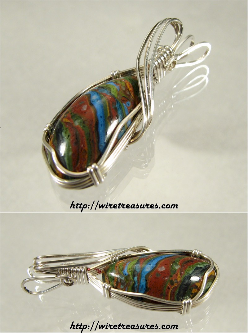 Rainbow Cal Silica Pendant