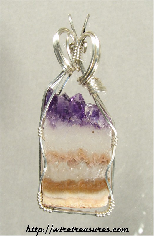 Amethyst Slice Pendant