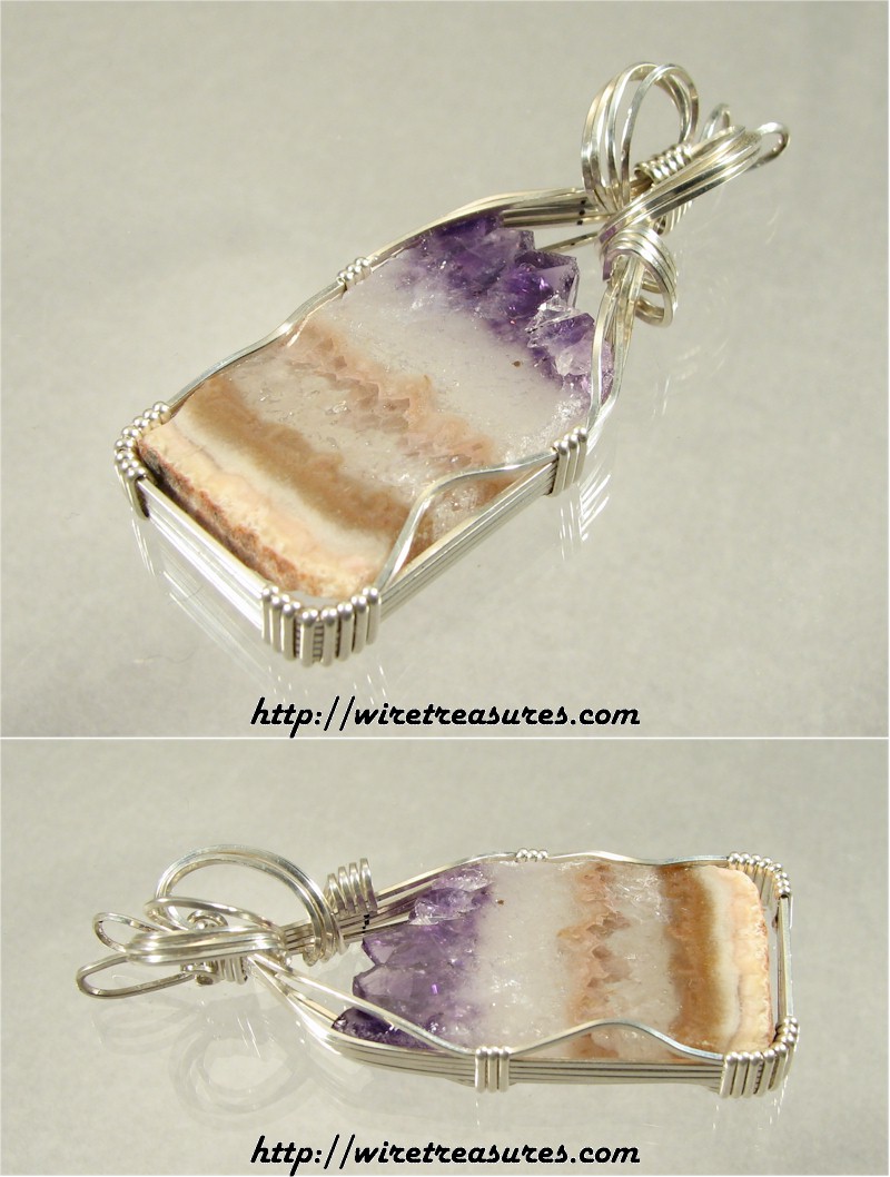 Amethyst Slice Pendant