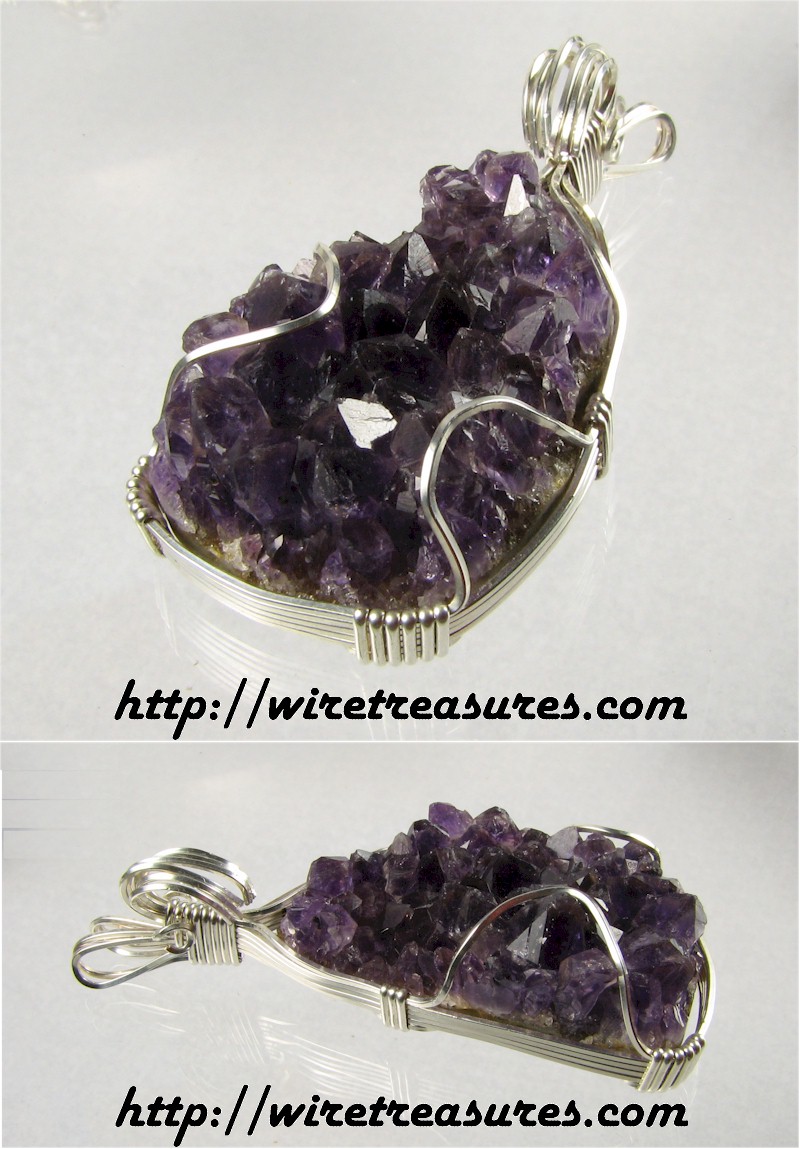 Amethyst Crystals Pendant