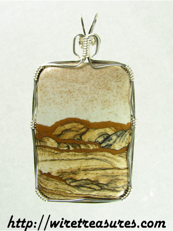 Wild Horse Picture Jasper Pendant