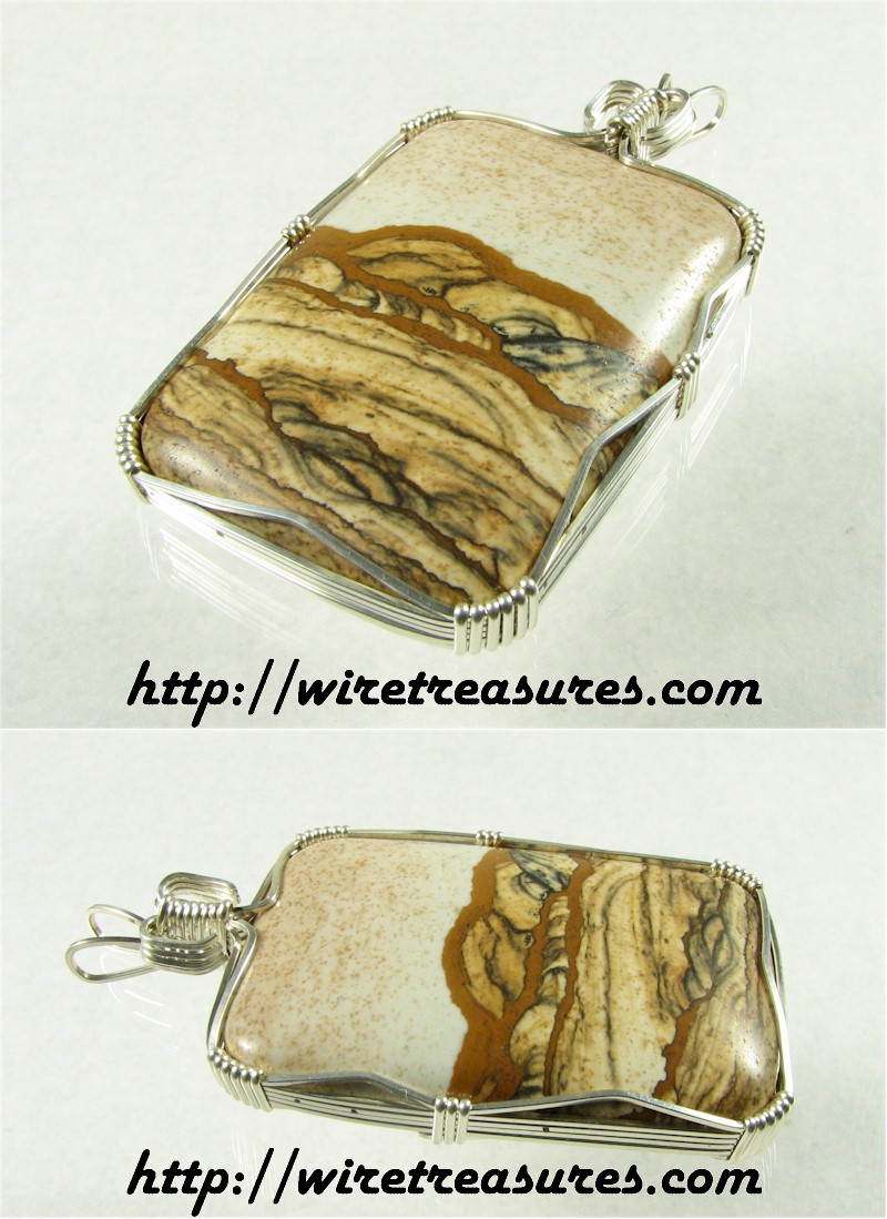 Wild Horse Picture Jasper Pendant