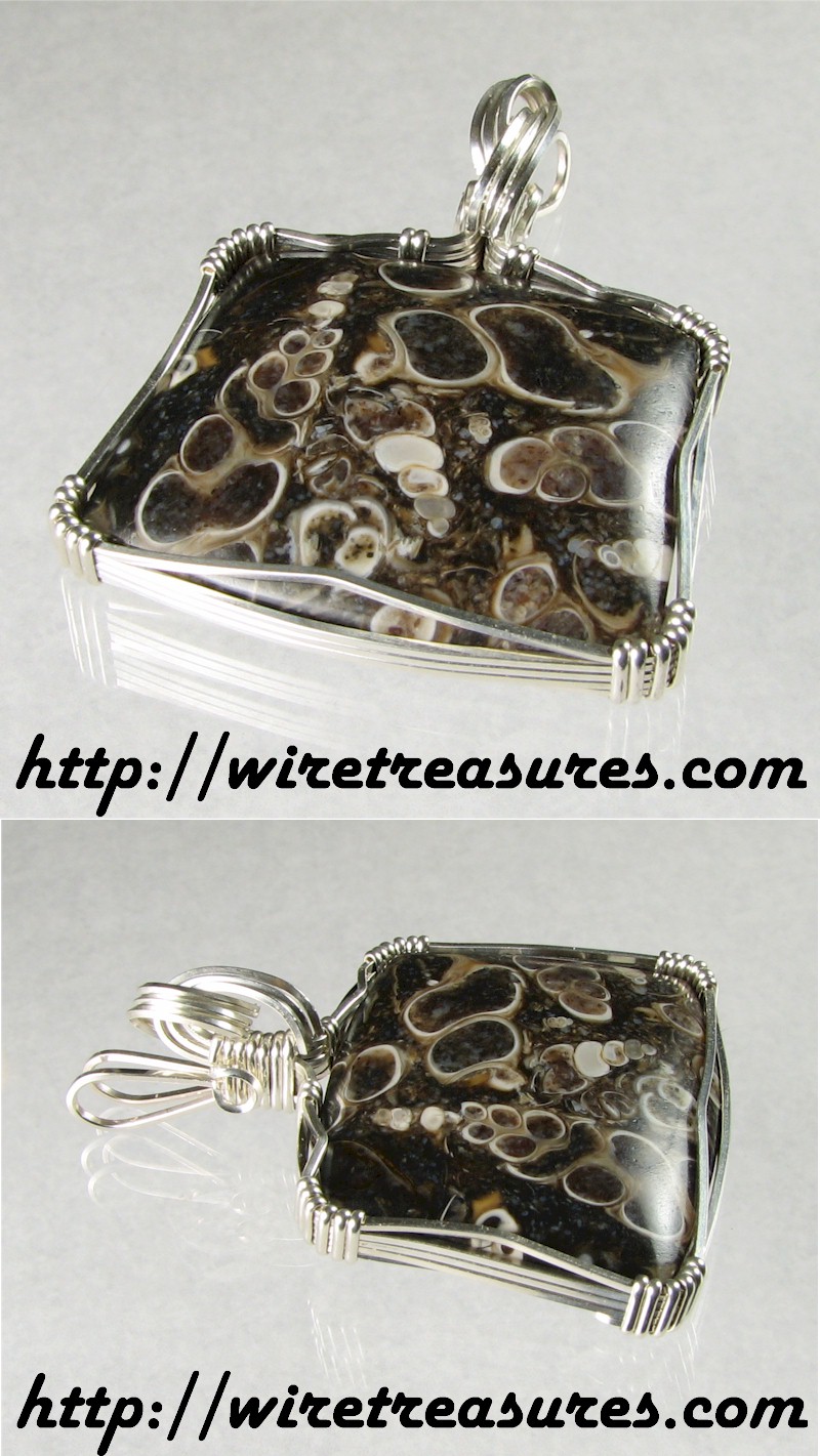 Turritella Jasper Pendant