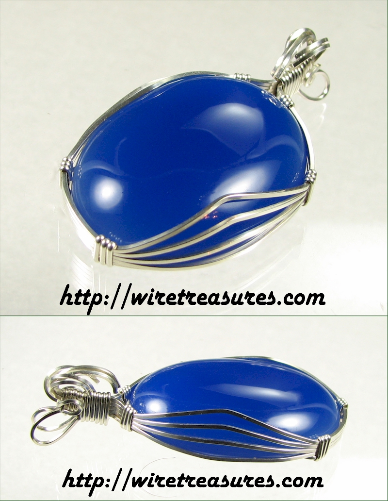 Blue Chalcedony Pendant